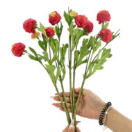 GNW Red Artificial Small Peony LRX-49 - Image 3