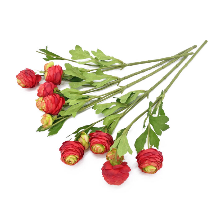 GNW Red Artificial Small Peony LRX-49 - Image 2