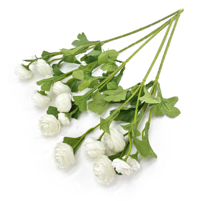 GNW White Artificial Small Peony LRX-41 - Image 2