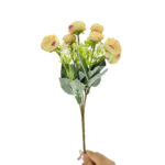 GNW Champagne Artificial Camellia Spray Roses TN-35