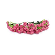 GNW Fuchsia Artificial Camellia Spray Roses TN-36 - Image 2