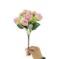 GNW Pink Artificial Camellia Spray Roses TN-38