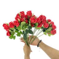 GNW Red Artificial Small Spray Roses TN-04 - Image 2
