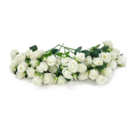GNW White Artificial Small Spray Roses TN-01 - Image 2
