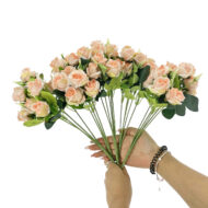 GNW Pink Artificial Small Spray Roses TN-02 - Image 2