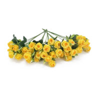 GNW Yellow Artificial Small Spray Roses TN-05 - Image 3