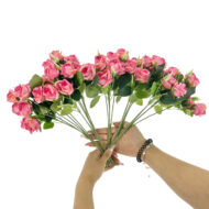 GNW Peach Pink Artificial Small Spray Roses TN-03 - Image 2