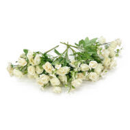 GNW White Artificial Small Spray Roses TN-20 - Image 2