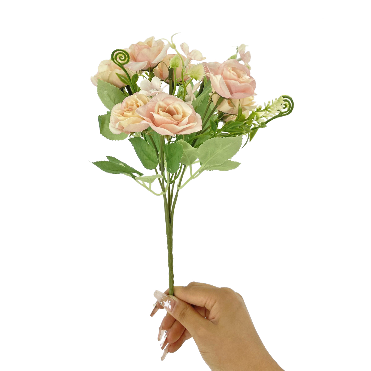 IMG_7072 GNW Pink Artificial Small Spray Roses TN-22 - Image 1