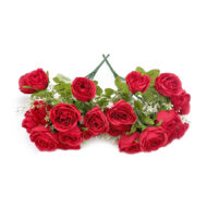 GNW Red Artificial 12 heads Small Spray Roses TN-16 - Image 2