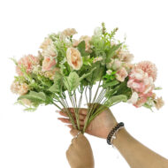 GNW Pink Artificial Hydrangea Spray Roses TN-43 - Image 3