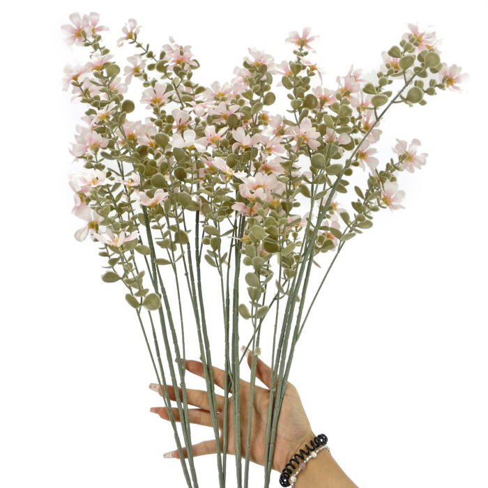 GNW Pink Artificial Small Wild Flower Branches XHH-10 - Image 3