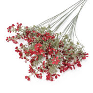 GNW Red Artificial Small Wild Flower Branches XHH-16 - Image 2