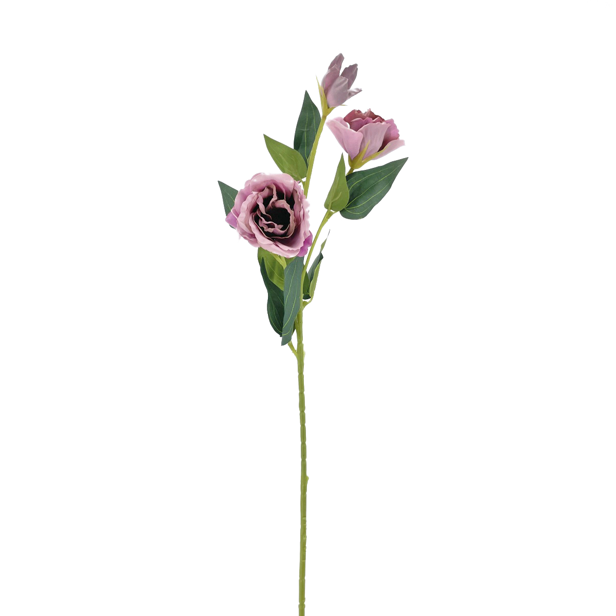 IMG_7161 GNW Purple Artificial Eustoma Rose Silk LRX-59 - Image 1