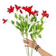 GNW Red Artificial Clematis Lotus LR-1118 - Image 3