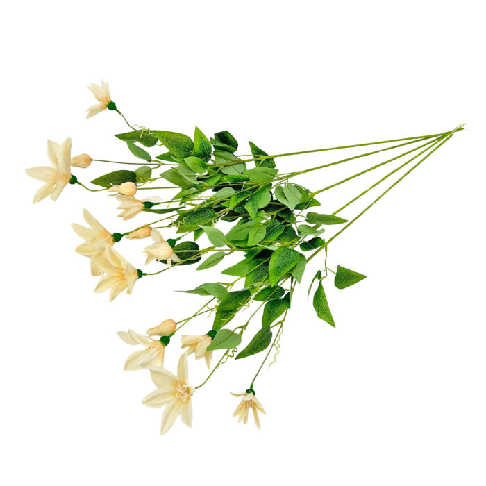 GNW Light Yellow Artificial Clematis Lotus LR-1114 - Image 2