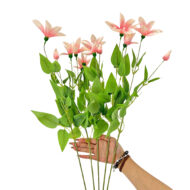 GNW Pink Artificial Clematis Lotus LR-1115 - Image 3
