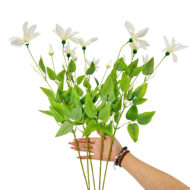 GNW White Artificial Clematis Lotus LR-1113 - Image 3