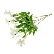 GNW White Artificial Clematis Lotus LR-1113 - Image 2