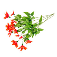 GNW Orange Artificial Clematis Lotus LR-1117 - Image 2