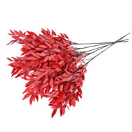 GNW Red Artificial Salix Leaf LRR-321 - Image 2