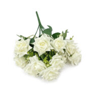 GNW White Artificial 11 heads Rose With Sharp Tips NYY-01 - Image 2