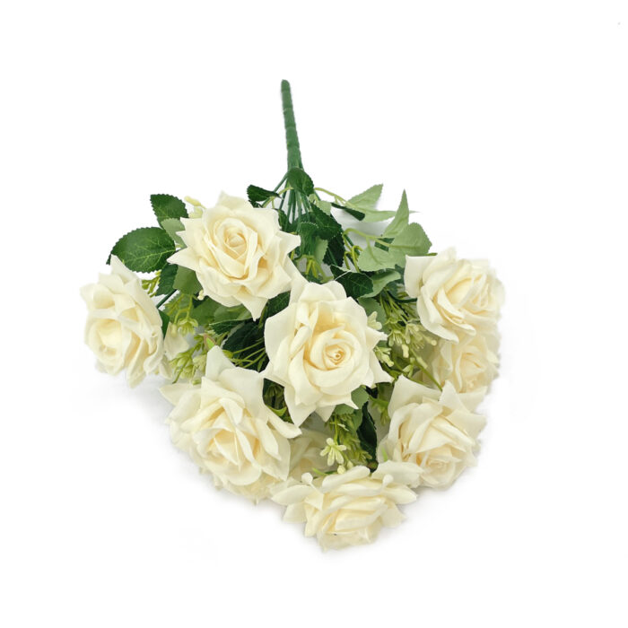 GNW Champagne Artificial 11 heads Rose With Sharp Tips NYY-02 - Image 2
