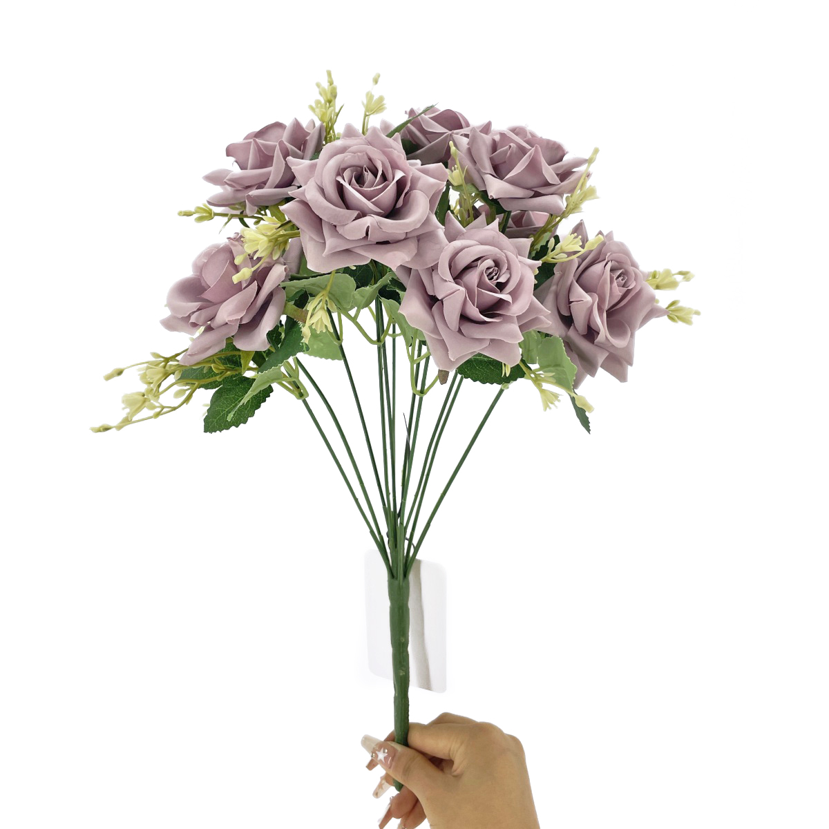 IMG_7295 GNW Purple Artificial 11 heads Rose With Sharp Tips NYY-08 - Image 1
