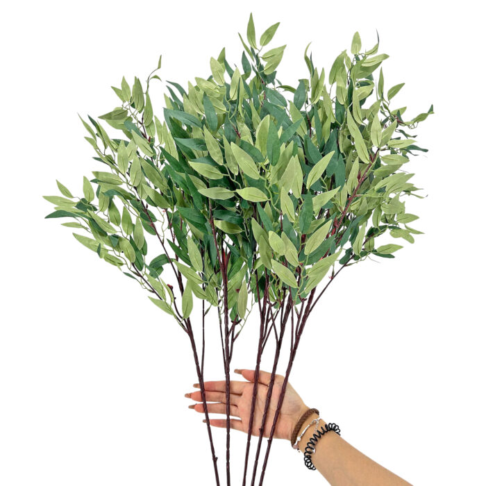 GNW Green Artificial Salix Leaf LR-652 - Image 3