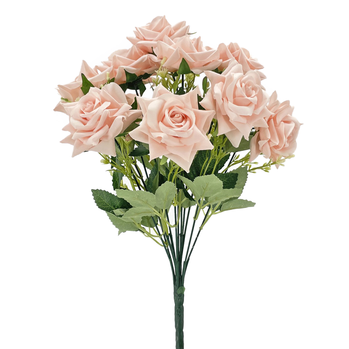 IMG_7311 GNW Pink Artificial 11 heads Rose With Sharp Tips NYY-04 - Image 1