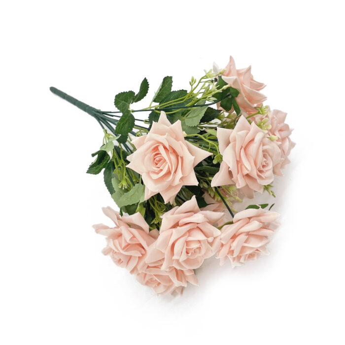 GNW Pink Artificial 11 heads Rose With Sharp Tips NYY-04 - Image 2