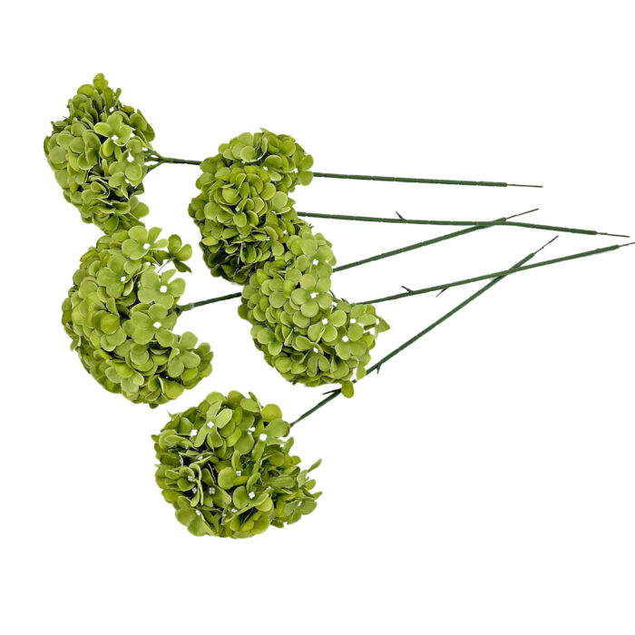 GNW Green Artificial Hydrangea Silk LRR-360 - Image 3