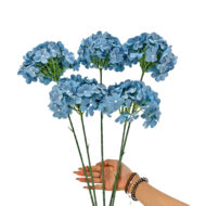 GNW Gray Blue Artificial Hydrangea Silk LRR-355 - Image 2