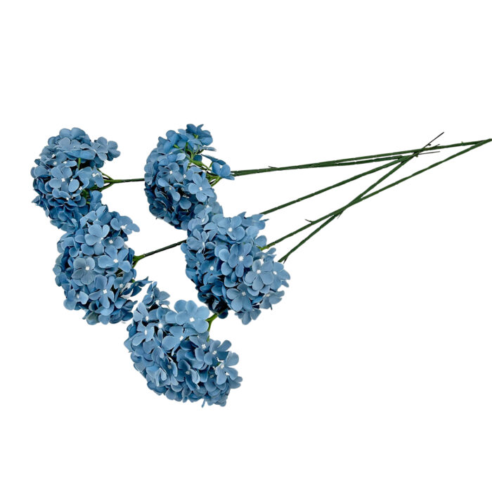 GNW Gray Blue Artificial Hydrangea Silk LRR-355 - Image 3