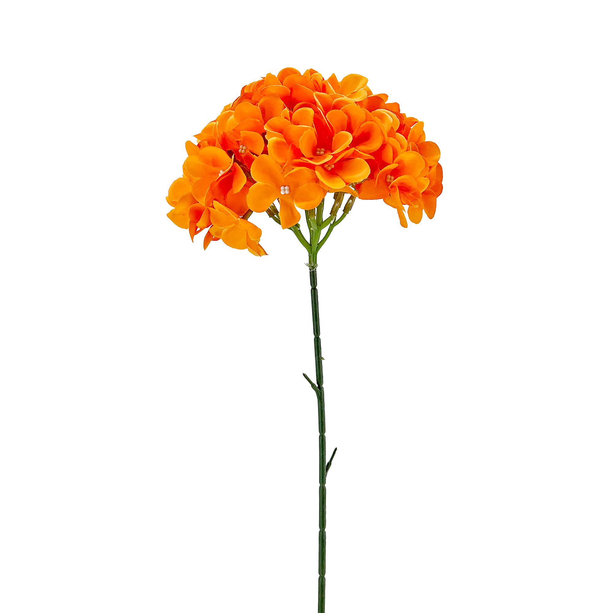 IMG_7359 GNW Orange Artificial Hydrangea Silk LRR-358 - Image 1