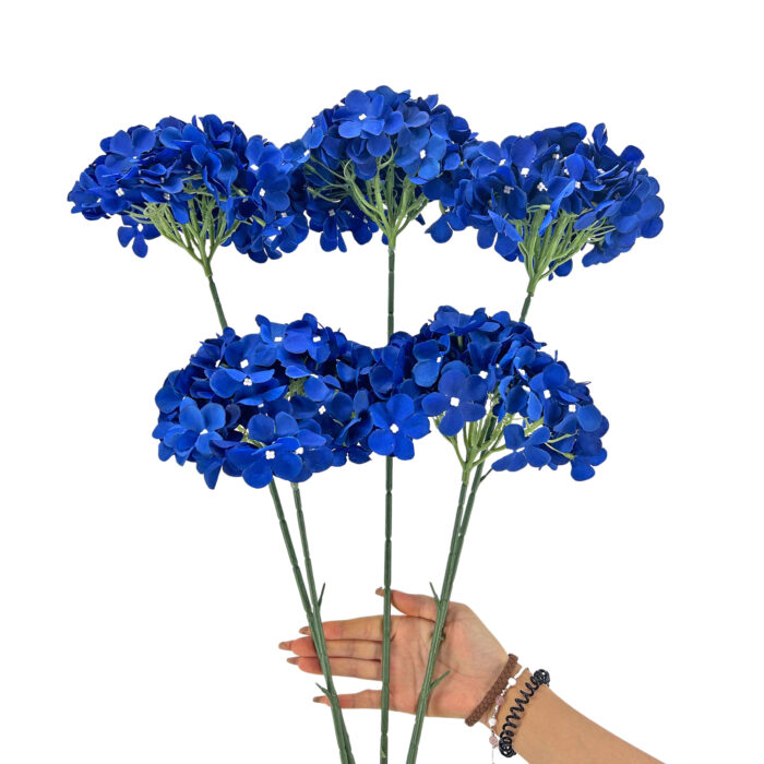 GNW Dark Blue Hydrangea Silk LRR-356 - Image 2