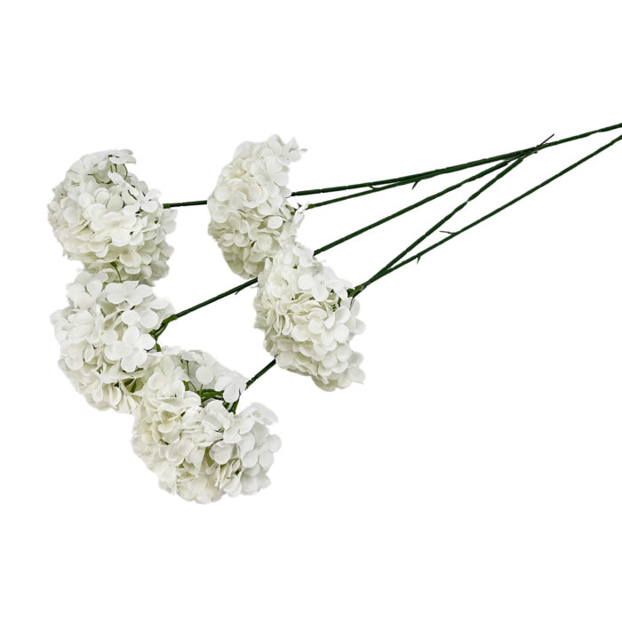GNW White Hydrangea Silk LRR-349 - Image 3