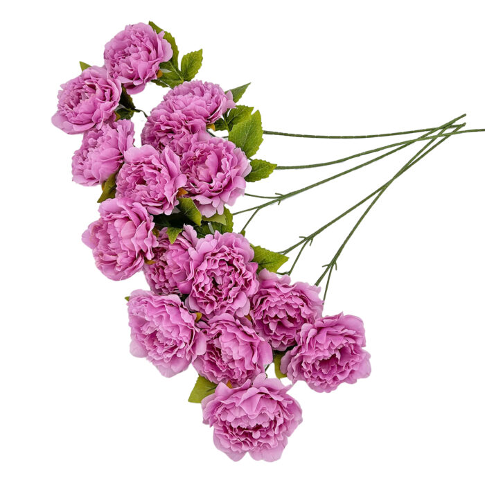 GNW Dark Purple Artificial Rich Peony LRR-327 - Image 3