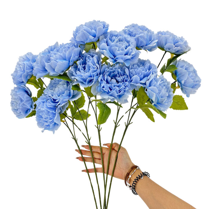 GNW Blue Artificial Rich Peony LRR-328 - Image 2