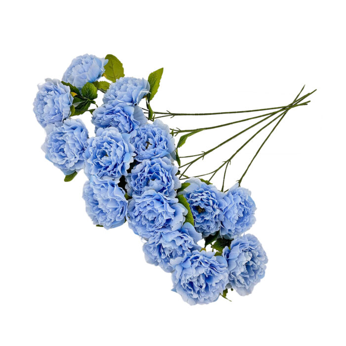 GNW Blue Artificial Rich Peony LRR-328 - Image 3