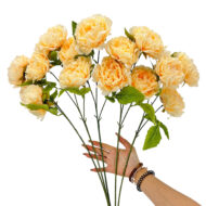 GNW Yellow Artificial Rich Peony LRR-324 - Image 2