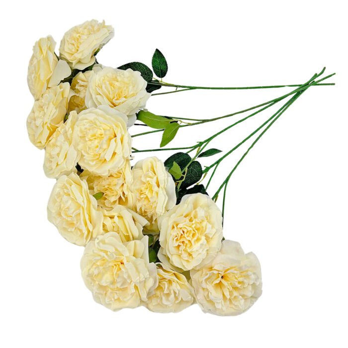 GNW Champagne Artificial Chinese Rose Peony LRR-342 - Image 2