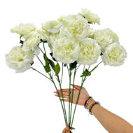 GNW White Artificial Chinese Rose Peony LRR-341 - Image 3