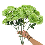 GNW Green Artificial Chinese Rose Peony LRR-348 - Image 3