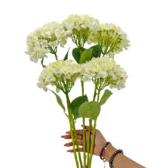 GNW White Artificial Floral Hydrangea Silk LRR-362 - Image 3