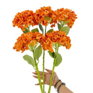 GNW Orange Artificial Floral Hydrangea Silk LRR-374 - Image 3