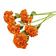 GNW Orange Artificial Floral Hydrangea Silk LRR-374 - Image 2