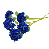 GNW Dark Blue Artificial Floral Hydrangea Silk LRR-368 - Image 2