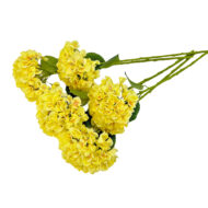 GNW Yellow Artificial Floral Hydrangea Silk LRR-369 - Image 2