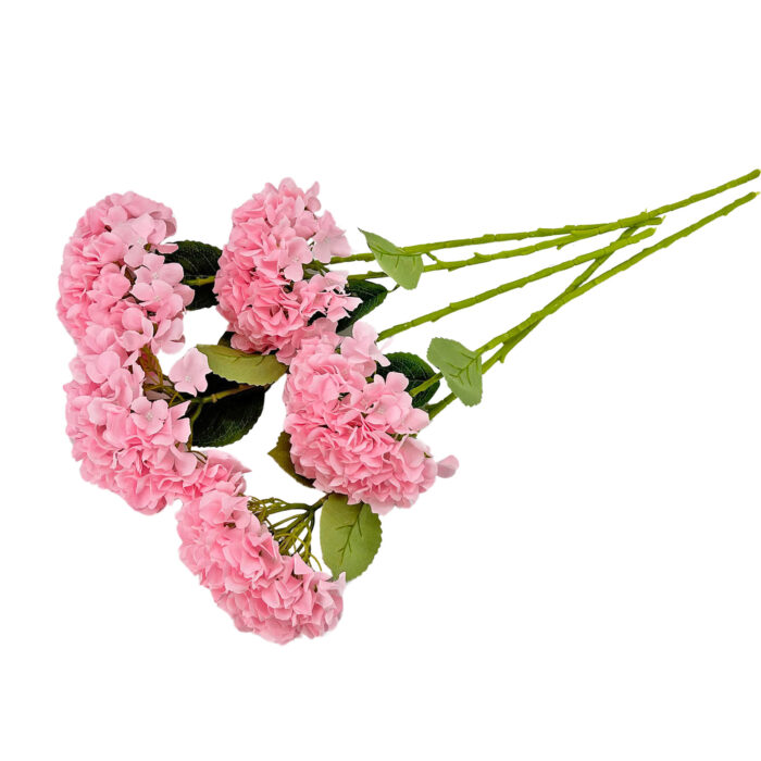 GNW Pink Artificial Floral Hydrangea Silk LRR-364 - Image 2